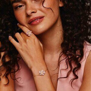 Flower Lux Ring and Bracelet set